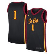 USC Trojans Unisex Nike Black #1 Women's Replica Basketball Jersey